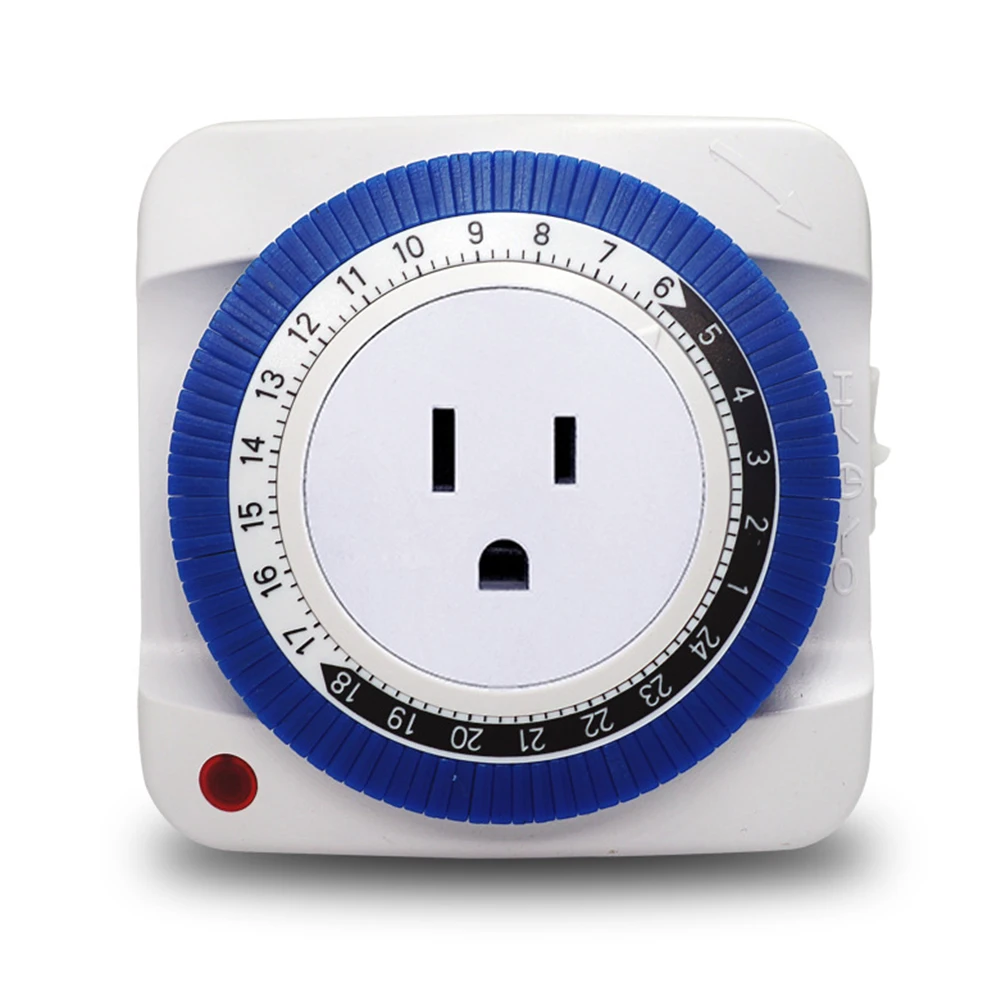 24 часа таймер розетка механический переключатель 230V/110 в ЕС/США Plug стены защитное