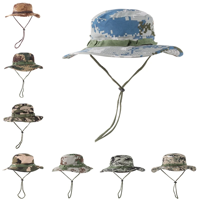 Складной солнцезащитный козырек из хлопка многоцветная Кепка ведро