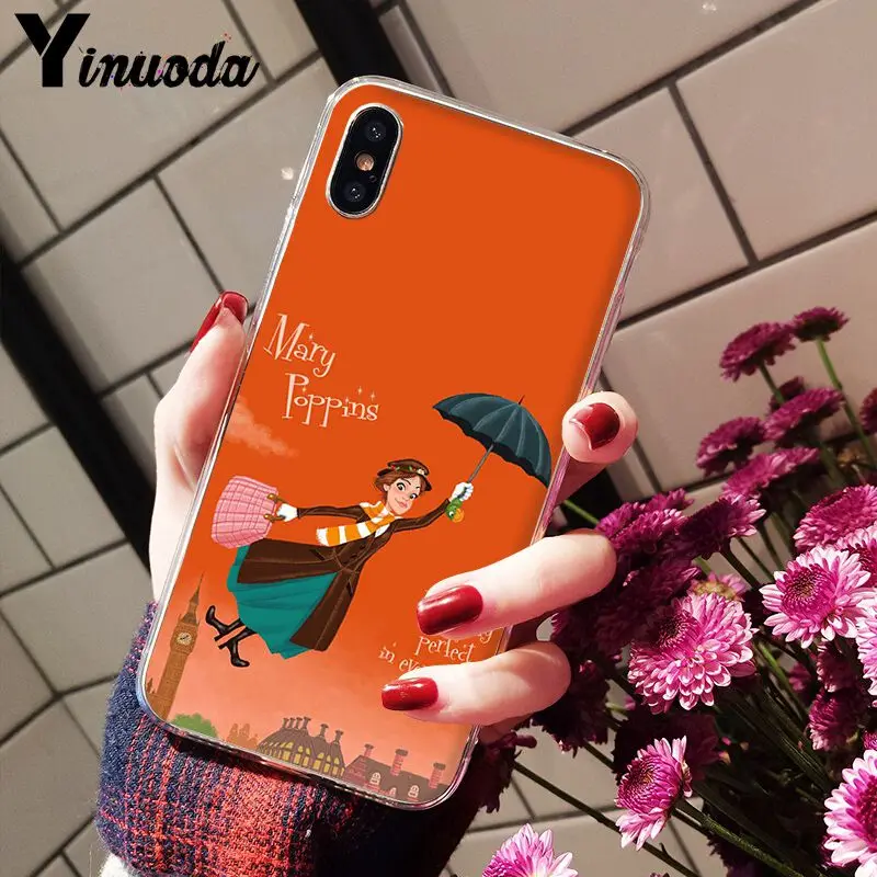 Yinuoda Мэри Поппинс прекрасный телефон аксессуары чехол для iPhone 8 7 6 6S Plus X XS max 10 5 5S SE