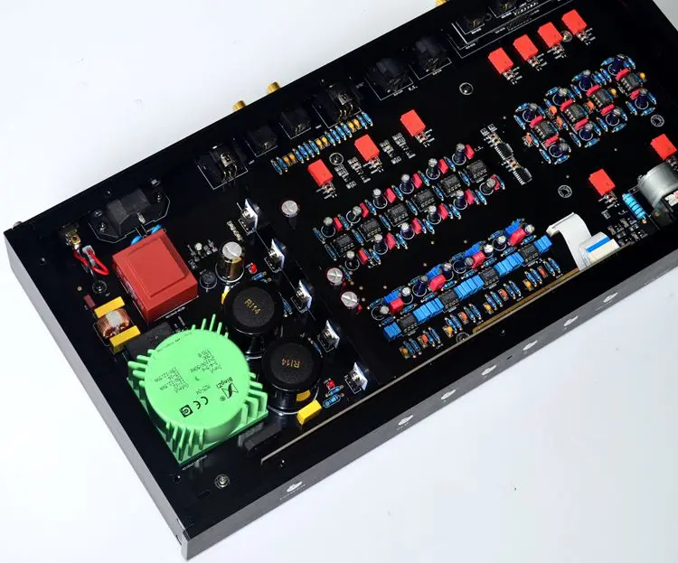 MBL6010 полный баланс дистанционного предварительного усилителя HIFI XLR Предварительный усилитель с пультом дистанционного управления