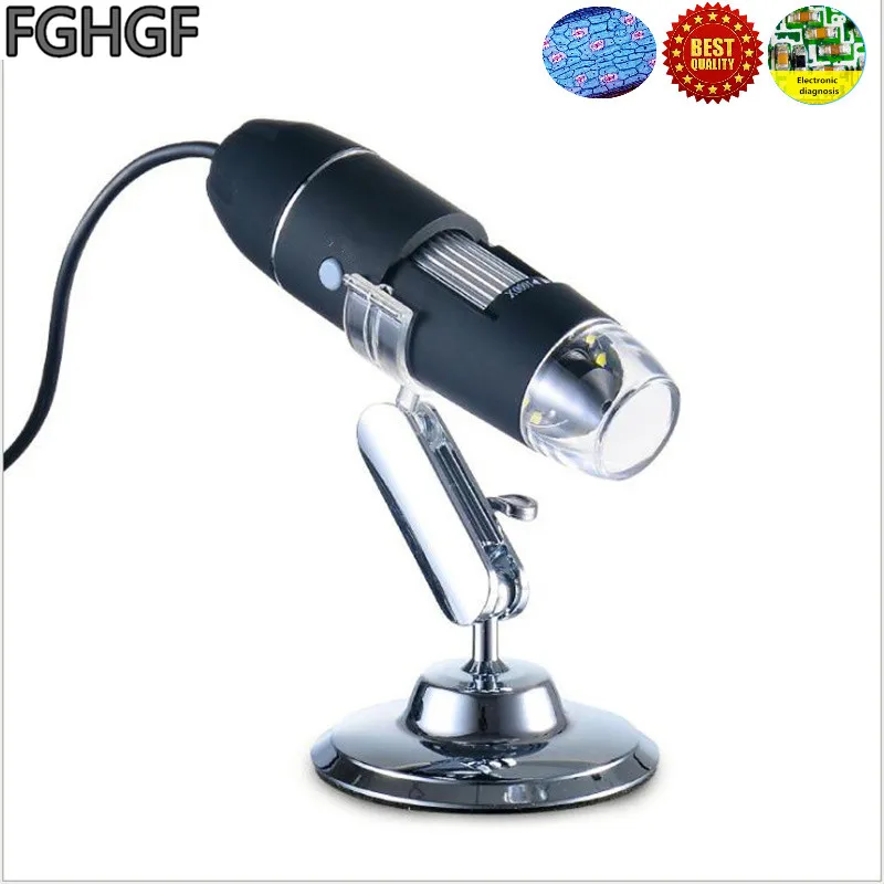 FGHGF SR9 электронный Микроскоп USB микроскоп 1000X увеличительное стекло светодиодный