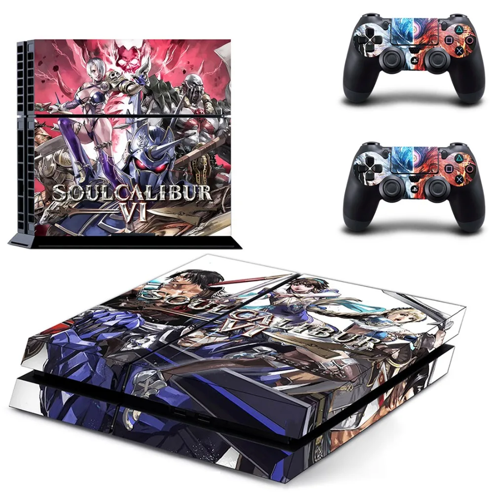 Виниловая наклейка Soulcalibur VI PS4 для Sony PlayStation 4 и 2 контроллера PS4|Наклейки| |