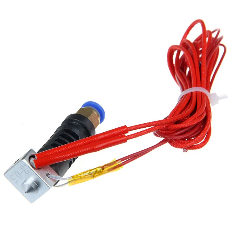 В собранном виде Peek j-головки hotend междугородной экструдер bowden в 0,3/0,35/0,4/0,5 мм Насадка+ 75 см кабель для 3 мм 3D нити