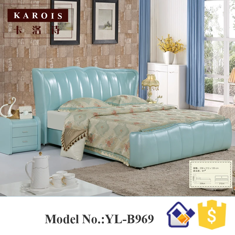 Фото Мебель для спальни Maharaja белая роскошная кровать из искусственной кожи ultimate