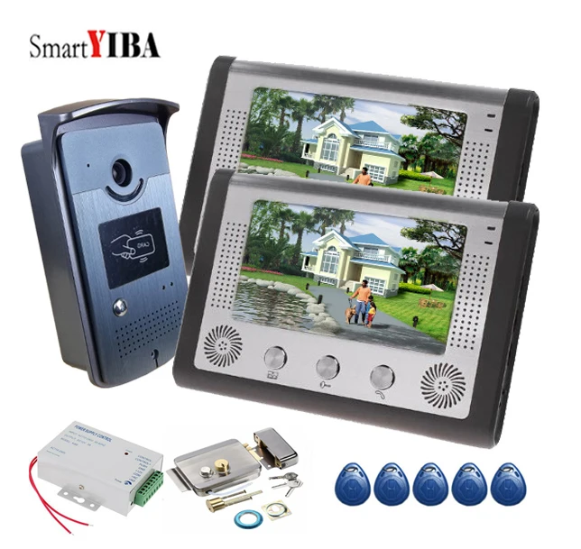 Видеодомофон SmartYIBA RFID карта + дверной замок видеодомофон с замком