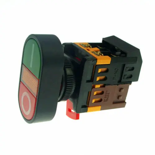 2 шт. кнопка запуска с двойной кнопкой со светодиодной пилотной лампой 6 в/12 В/24 В/110