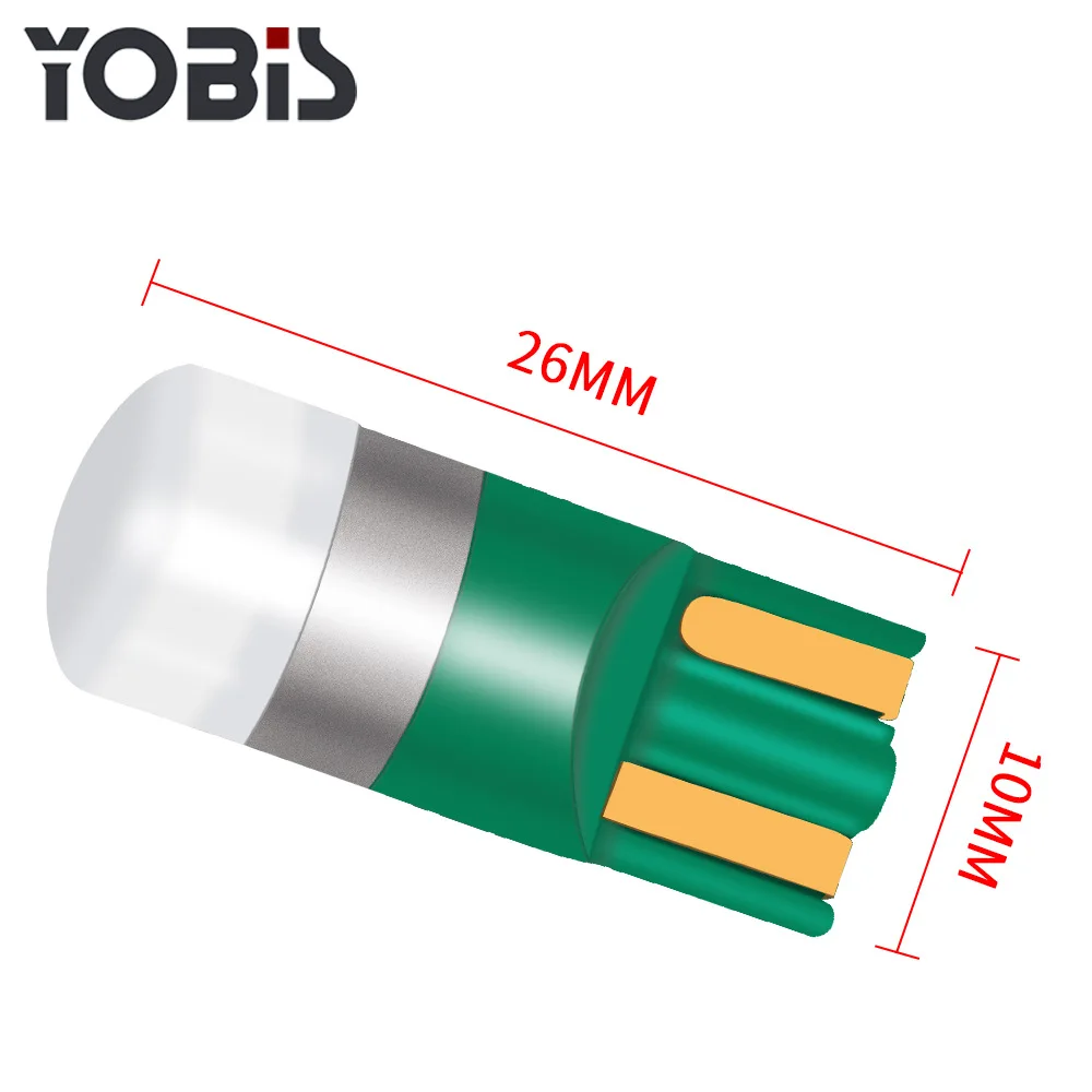 10 шт. 3030 SMD 350LM T10 W5W светодиодный Габаритные фонари для автомобиля чтения