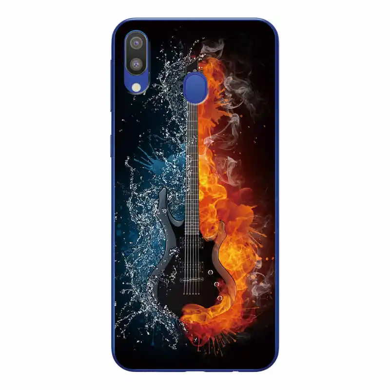 Для samsung M20 случае телефон задняя крышка рисунком силиконовый чехол для Galaxy M 20 M205F