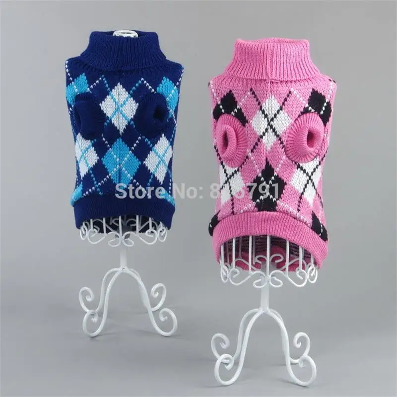 Бесплатная Доставка Собака Одежды Свитер Осень Зима Теплая Вязание Крючком
