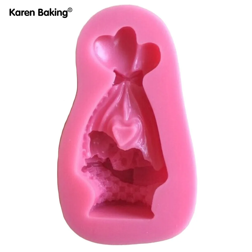 Милая силиконовая форма в форме спящего младенца 3D для помадки кухонная посуда