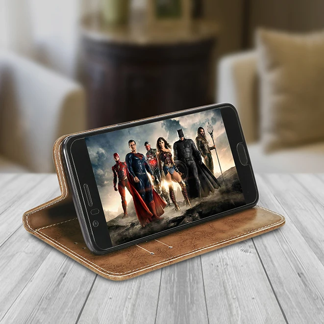 Новинка 2018 Роскошный кошелек флип чехол из искусственной кожи для Sony Xperia C5 Ultra Dual