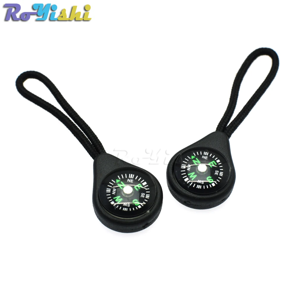 Compass-tirador de cremallera con correa para mochila, traje de gimnasio, accesorios de ropa, color negro, 1000 unids/paquete-4