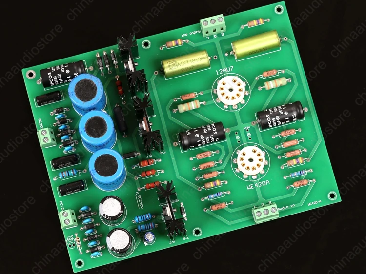 

Western Electric 420A 5755 + 12AU7 / ECC82 Vacuum Tube Valve Preamplifier Stereo Preamp DIY For Amplifier High Quality Parts