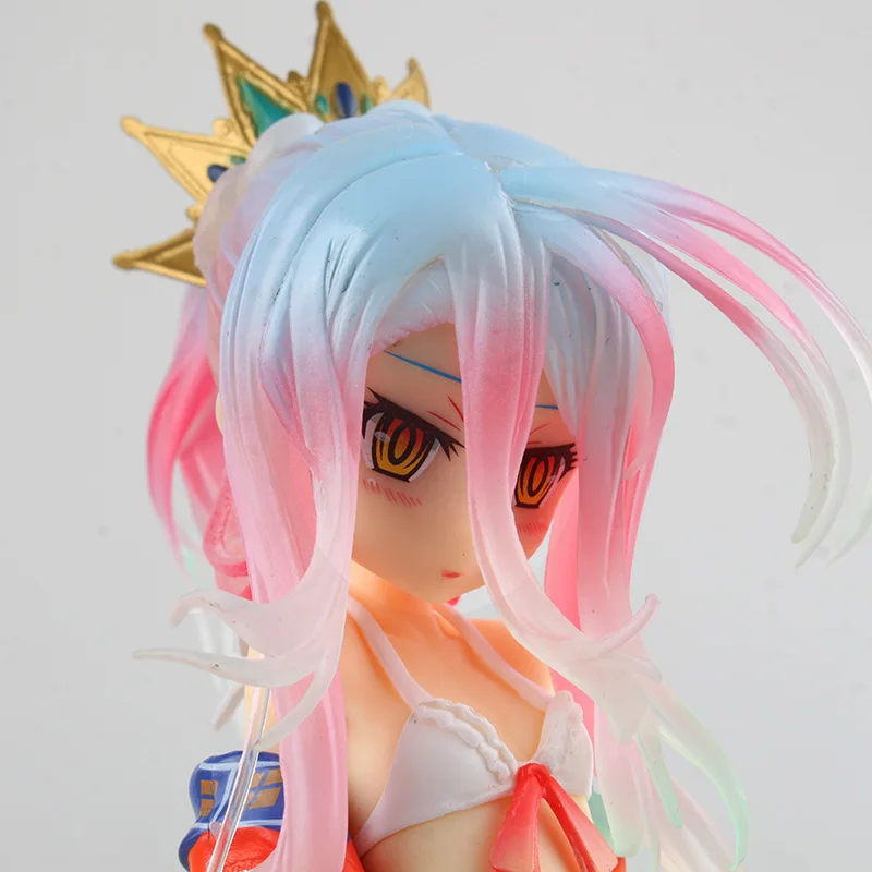 HKXZM аниме Рисунок 22 см нет игры жизни Аквамарин Shiro бикини Ver. ПВХ фигурка