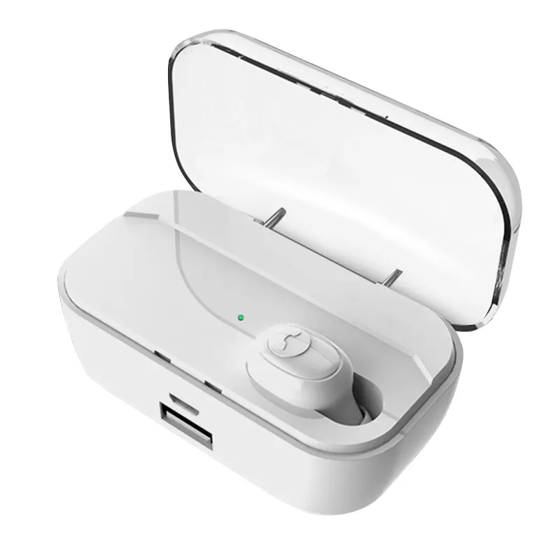 Синий Беспроводные стерео наушники, Bluetooth наушники, 5,0 дюйма, наушники-вкладыши, HIFI звук, 3500 мАч, зарядное устройство, зарядная коробка для IOS Android - Цвет: Синий