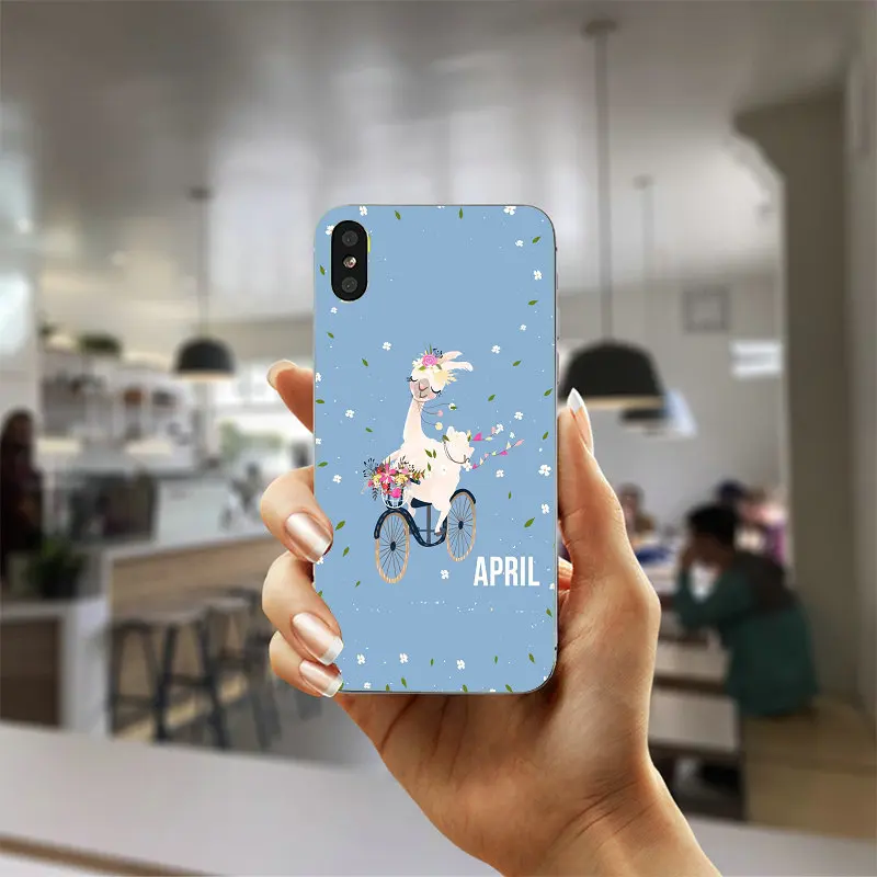 Горячая лама ламы альпаки Мягкий ТПУ чехол для телефона iphone X Case роскошный
