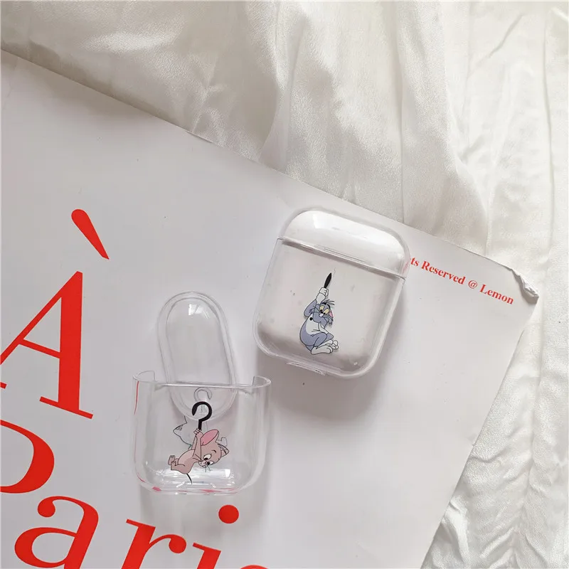 Чехол для AirPods с милым мультяшным рисунком для airpods, защитный прозрачный жесткий беспроводной чехол для наушников для iphone, чехол для наушников s