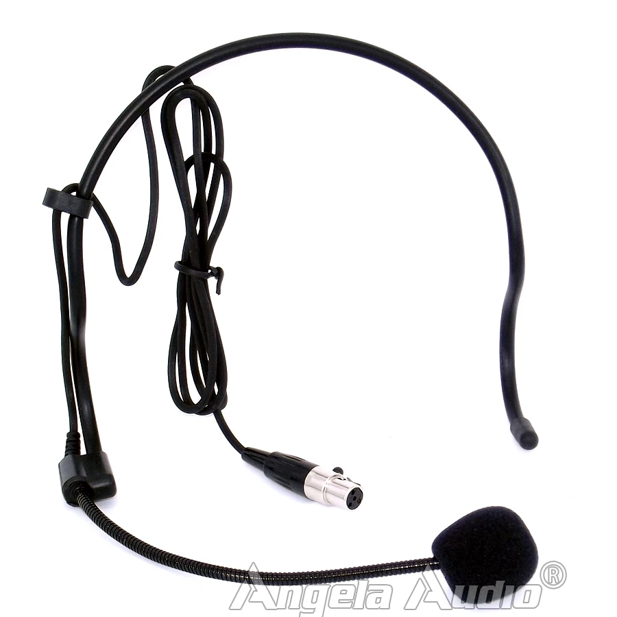 Конденсаторный мини микрофон с разъемом XLR 4 Pin TA4F гарнитура для SHURE UHF