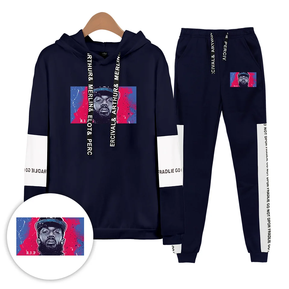 Спортивный костюм Nipsey Hussle для мужчин и женщин, трикотажные комплекты, повседневные толстовки в стиле хип-хоп, Зимние толстовки, комплект из двух предметов, одежда для бега