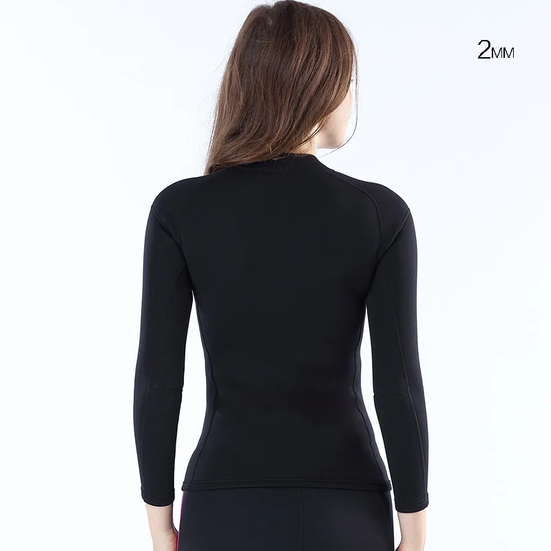 2 мм Женский дайвинг костюм Дайвинг куртка неопрен SCR суперэластичный Дайвинг костюм водонепроницаемый сохраняет тепло серфинг Рашгард для дайвинга рубашки