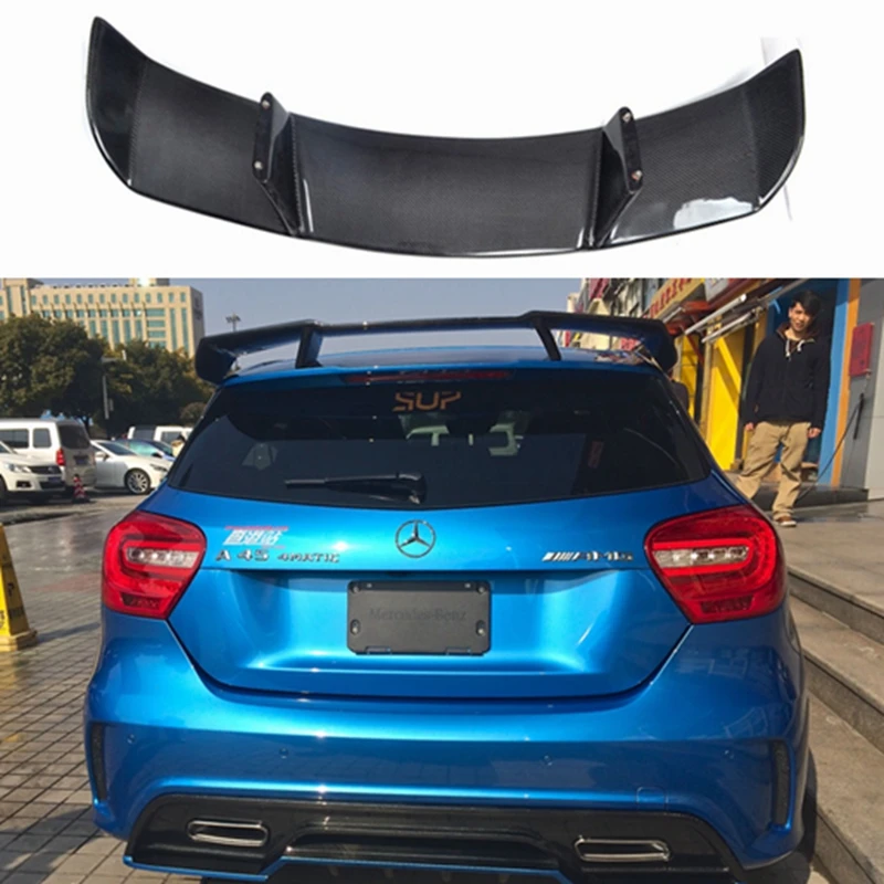 Revozport Стиль для Mercedes Benz A class A45 AMG W176 спойлер A180 A200 A220 A250 A260 2013 16 задний из