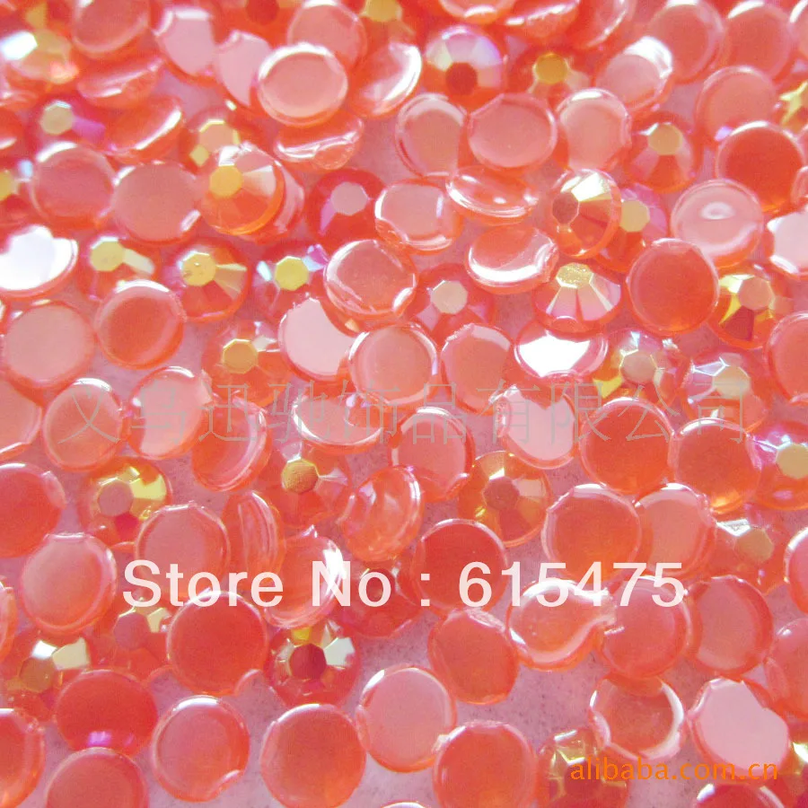 

JELLY LT.SIAM AB 2mm 20,000Pcs/LOT Taiwang Acrylic Flatback Rhinestone Gems