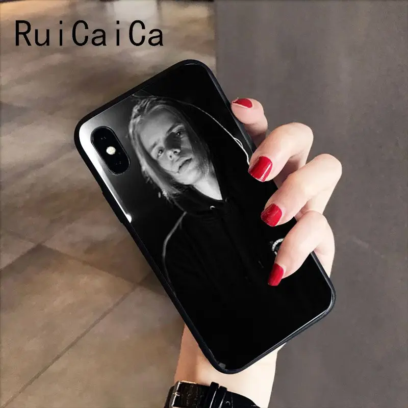 RuiCaiCa Россия рэппер Фараон мягкий черный чехол для телефона iPhone 8 7 6 6S 6plus X XS MAX 5 5S SE