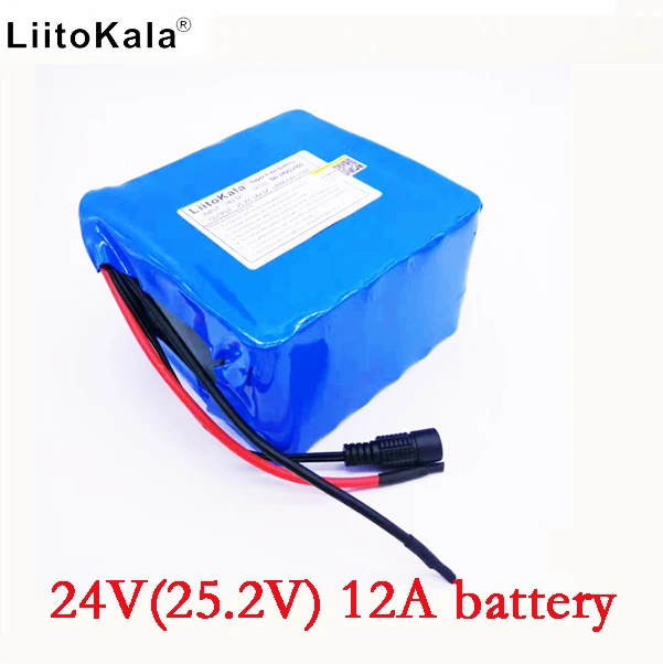 

LiitoKala 24v 12ah 6S6P 25,2 V 12000mAh 350w e 250w moto