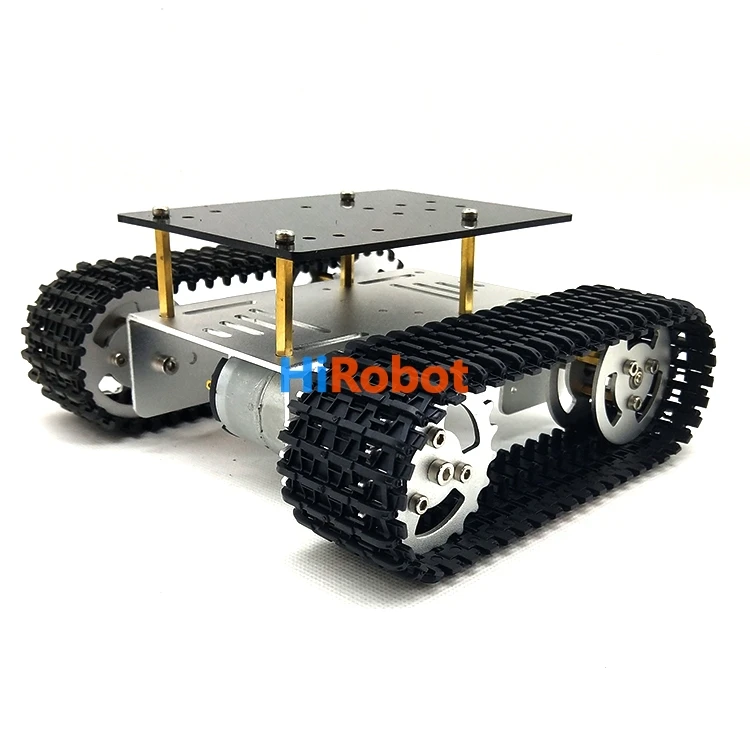 Мини T10 пластиковый трек умный Танк робот игрушка для обучения демонстрации DIY