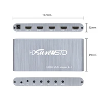 hdmi 4x1 quad multi viewer full 1080p switcher seamless multiviewer switch screen splitter converter for laptop computer paly
