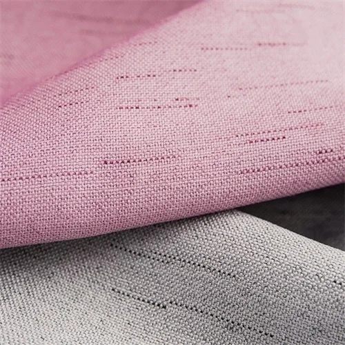 Pink -Gray Высококачественная однотонная шовная затемненная оконная занавеска, льняная ткань для гостиной, спальни, высокое затенение, украшение для дома 205#4 - Цвет: Pink -Gray