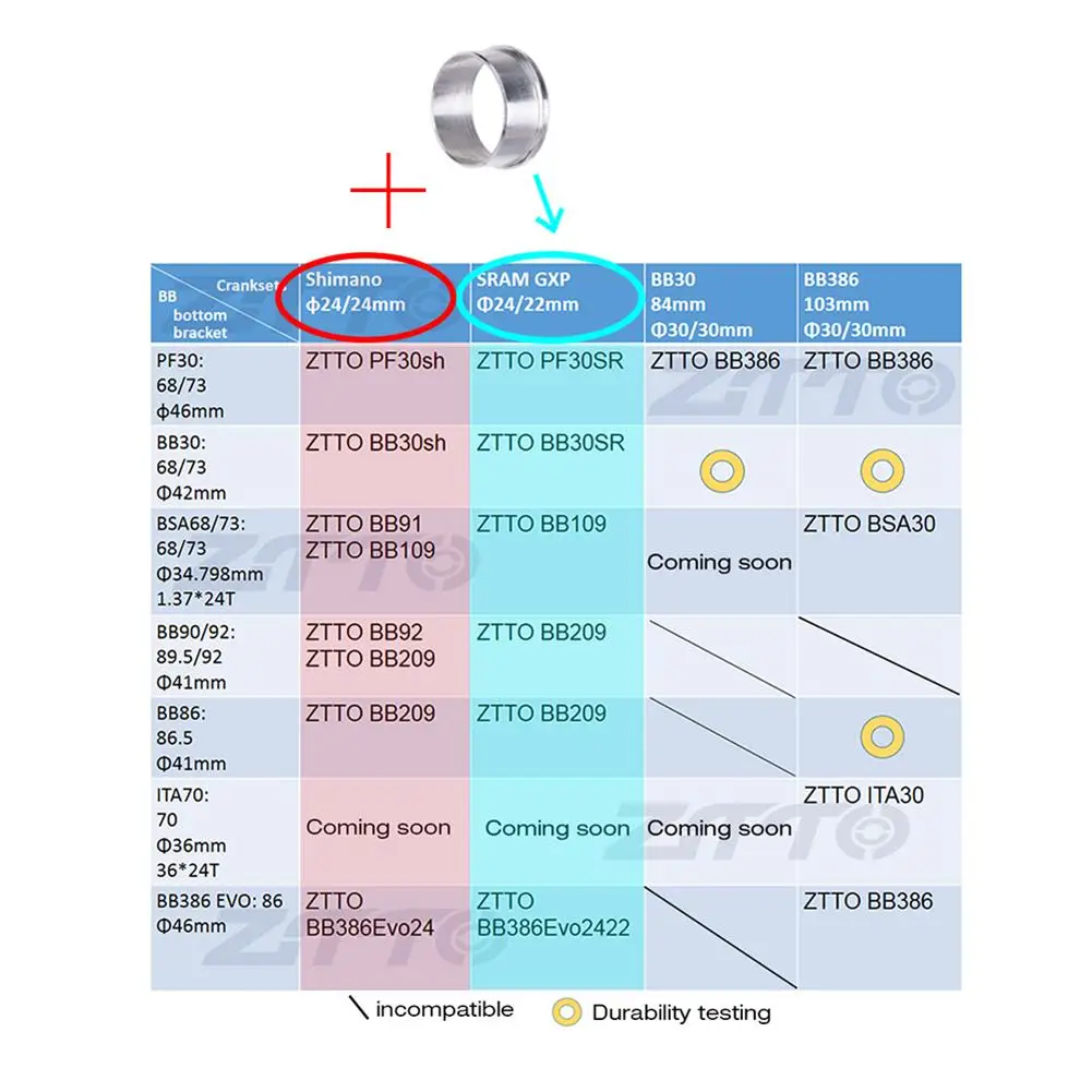 Нижние кронштейны аксессуары Интегральная ось понижающий рукав адаптер GXP