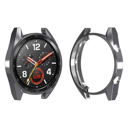 Серый Покрытие ТПУ защитный чехол для huawei Watch GT 46 мм защитный чехол тонкий мягкий Корпус рамка чехол для huawei GT Watch - Цвет: Серый