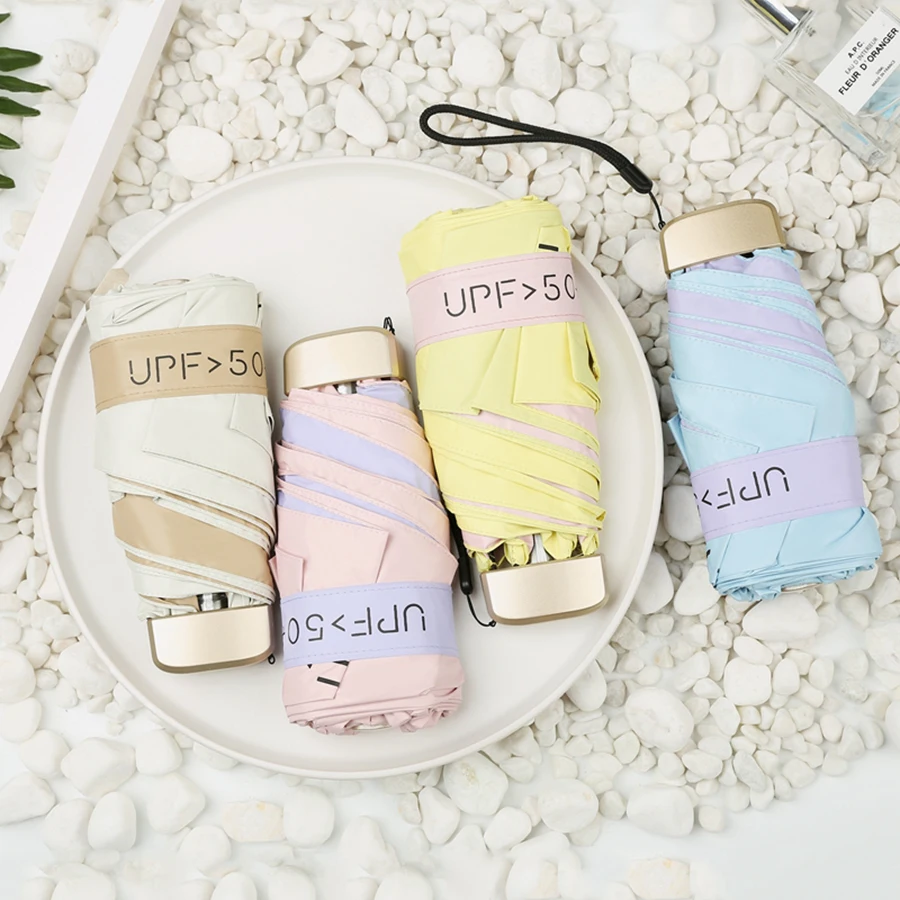 Складной зонтик от дождя для детей защита солнца женщин и мужчин ультрафиолета