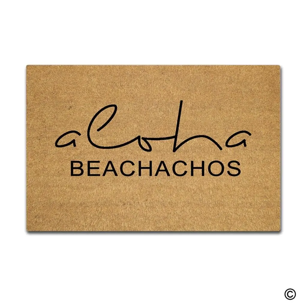 Дверной коврик смешной Aloha Beachachos Необычный дизайнерский дверной входной