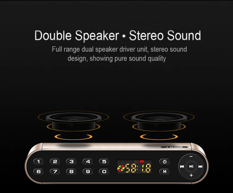 Q8 Bluetooth динамик Портативный беспроводной Handsfree Карманный аудио динамик сабвуфер Hi-Fi светодиодный динамик с микрофоном