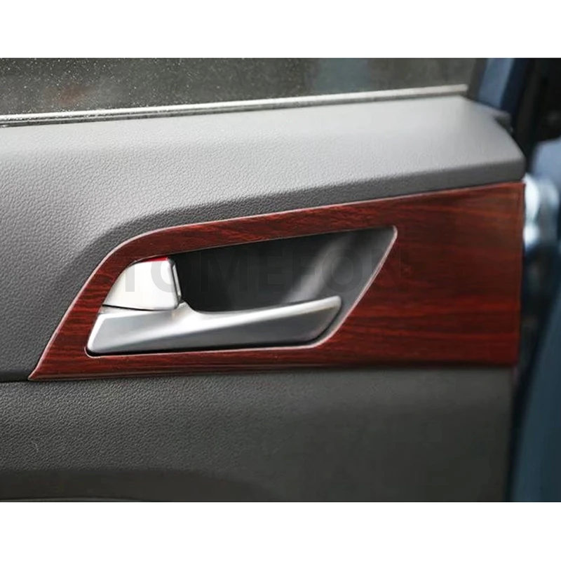 TOMEFON для hyundai Tucson ABS деревянная краска внутренняя ручка Панель AC вентиляционная дверь окна Bottons рулевого управления украшения