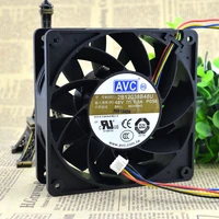 avc 2b12038b48u p038 dc 48v 1 3a 12cm 12012038mm 12038 4 wires pwm server inverter axial cooling cooler fan