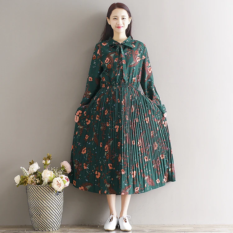 Платье для кормящих женщин Топ с длинным рукавом цветочным принтом грудного