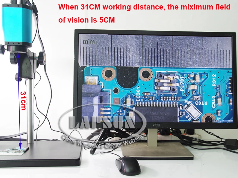 Автофокус Оптика Объектив с 1080P 60FPS HDMI видео промышленность Автофокус микроскоп камера система для PCB SMD SMT ремонт обзор