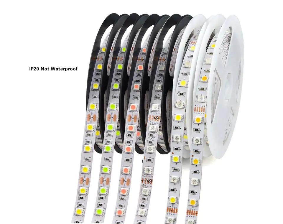 12 В светодиодный светильник 5 м водонепроницаемый 12 В 5050 RGB RGBW RGBWW розовый, ледяной голубой красный зеленый Диодная лента светодиодный светильник для украшения дома и праздника