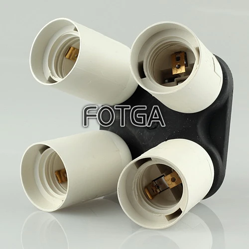 Оптовая Fotga e27 Четыре 4 непрерывной Лампочки держатель Аксессуары для фотостудий |