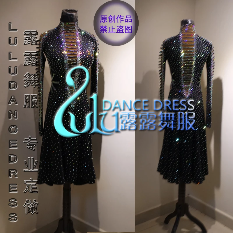 Платье для латинских танцев черное платье танцев|girls latin dresses|latin dance dresslatin dress |