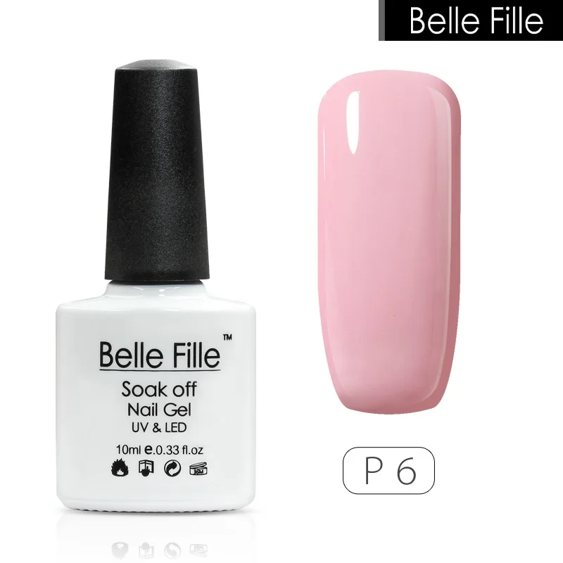 Belle Fille Розовый Красный Счастливый Цвет УФ гель для ногтей Замачивание от