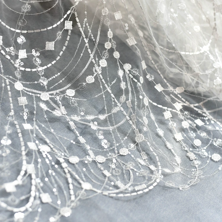 Кружевная ткань цвета слоновой кости модная нежная африканская сетчатая