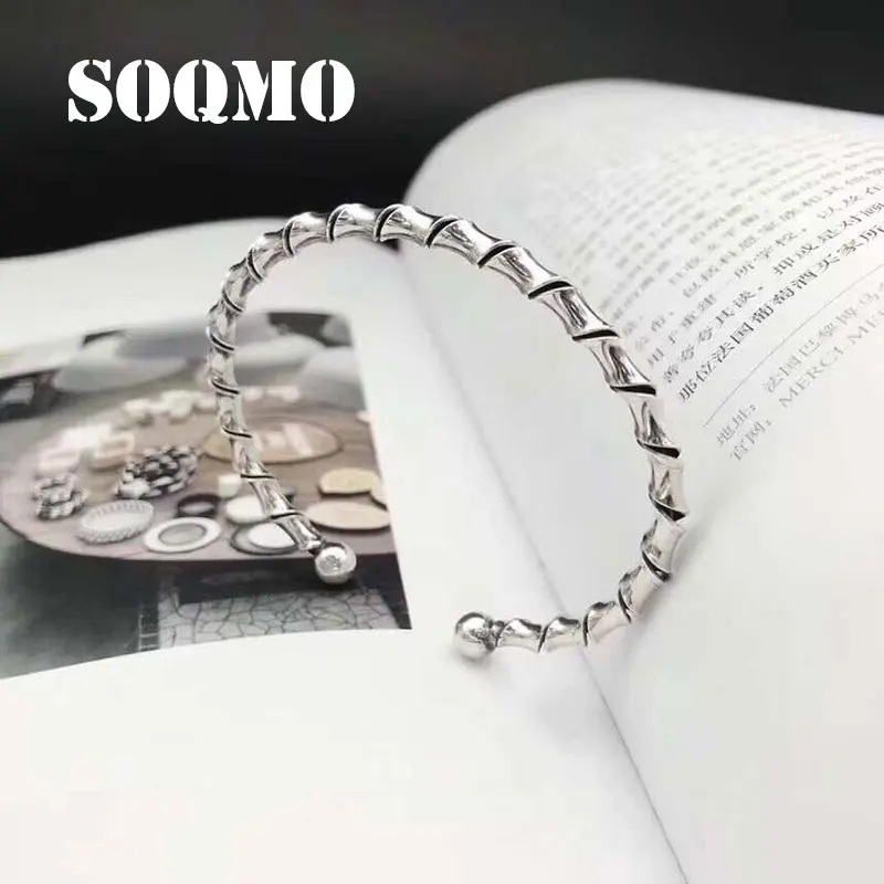 Женский Регулируемый браслет SOQMO из серебра 100% пробы SQM270 | Украшения и аксессуары