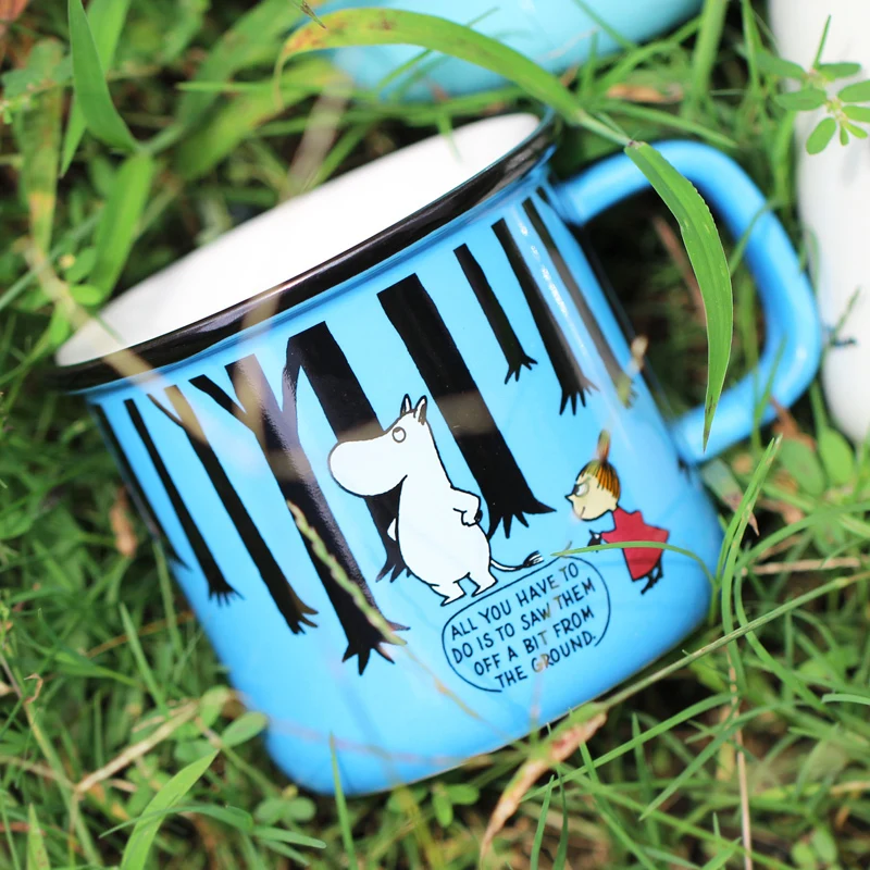 Moomin забавная керамическая мультяшная Милая кружка для бара, вина, коктейля, кофе, посуда для напитков, креативные модные подарки, анимация вокруг чашки для питья