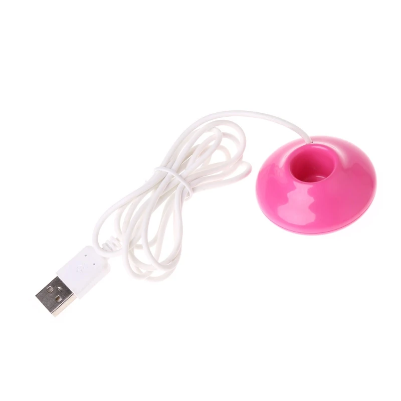 Мини USB пончик увлажнитель воздуха очиститель Арома диффузор для дома и офиса автомобиля портативный - Цвет: 3TJ00740-PK