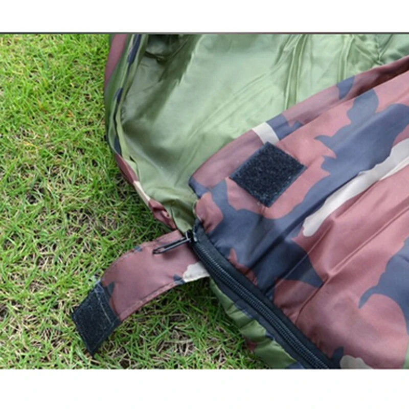 

Outdoor Ultralight Cotton Sleeping Bags 15~5degree Envelope Style Army Military Camouflage Sleeping Bag Camping Hiking Lazy Bag