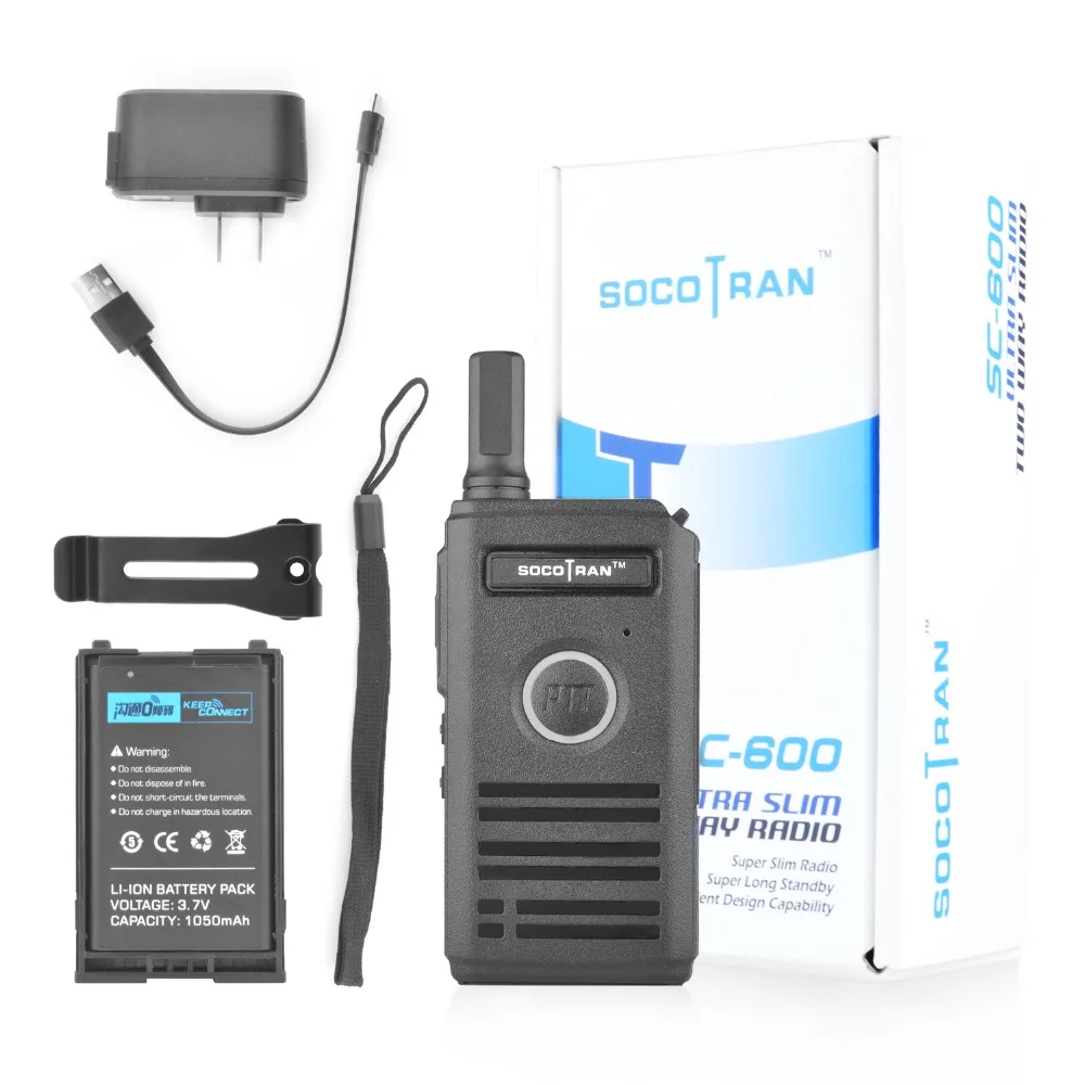 SOCOTRAN SC-600 ham радио UHF мини-рация Любительское радио comunicador 470 мГц 400 ультра тонкий двойной PTT